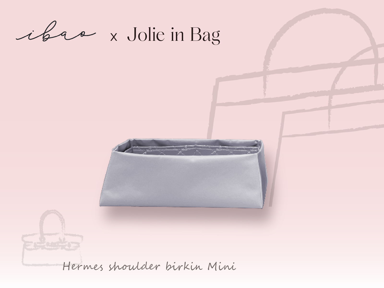 Shoulder Birkin Mini專用喬莉包內袋