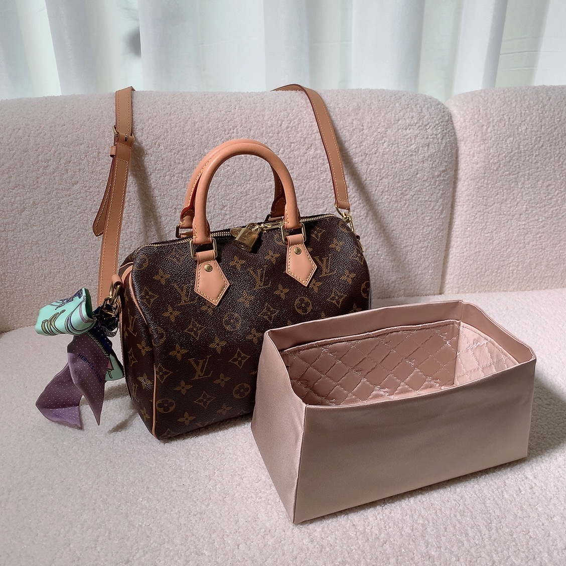 LV Speedy 25保齡球包 專用喬莉包內袋