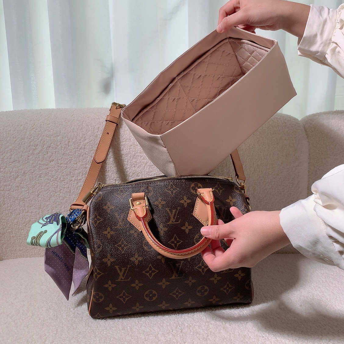LV Speedy 25保齡球包 專用喬莉包內袋